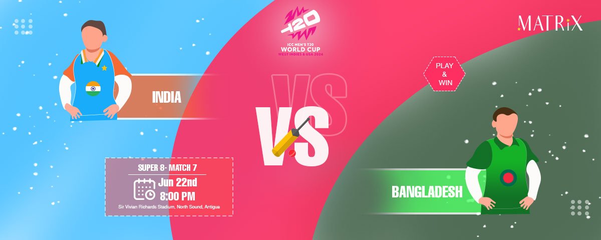 IND vs. BAN Super 8 Match 7